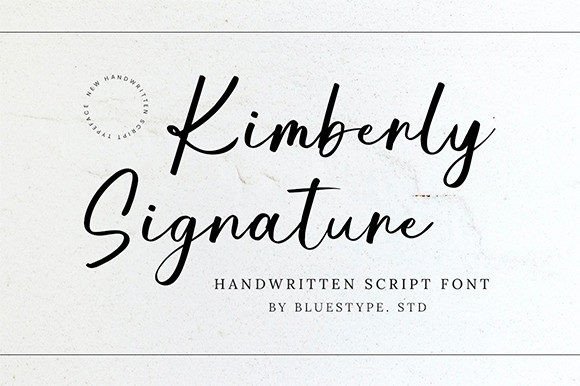 Kimberly Signature Font - Featured Image