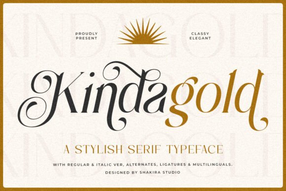 Kinda Gold Font - Featured Image