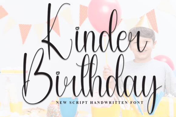 Kinder Birthday Font - Featured Image