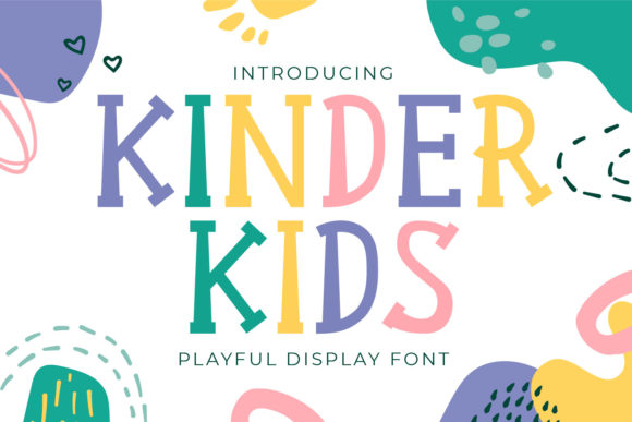 Kinder Kids Font - Featured Image