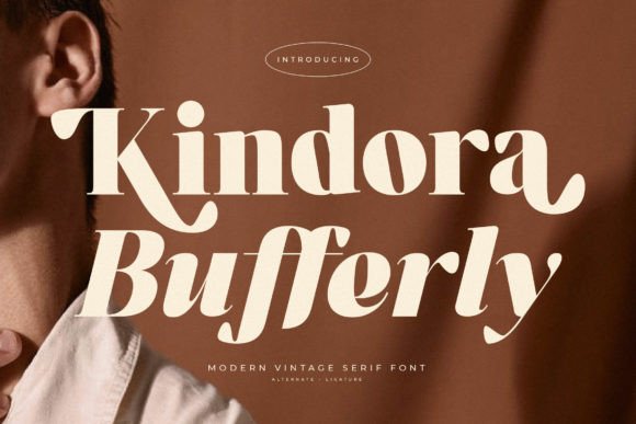 Kindora Bufferly Font - Featured Image