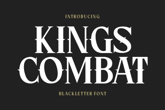 Kings Combat Font - Featured Image