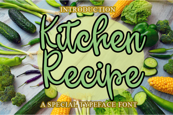 Kitchen Recipe Font - Featured Image