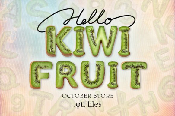Kiwi Fruit Font - Featured Image