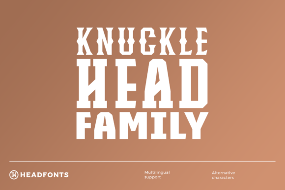 Knucklehead Family Font - Featured Image