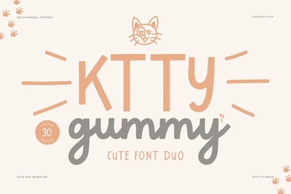 Ktty Gummy Font - Featured Image