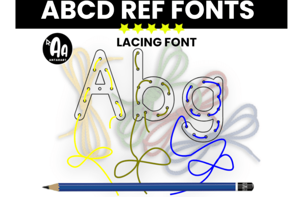 Lacing Alphabet Font - Featured Image