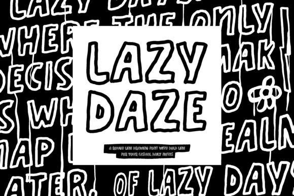 Lazy Daze Font - Featured Image