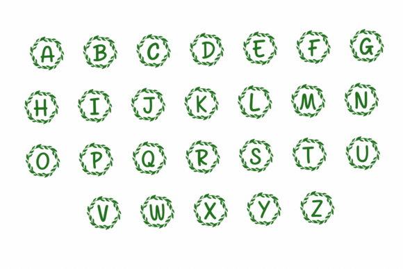 Leaves Monogram Font - Featured Image