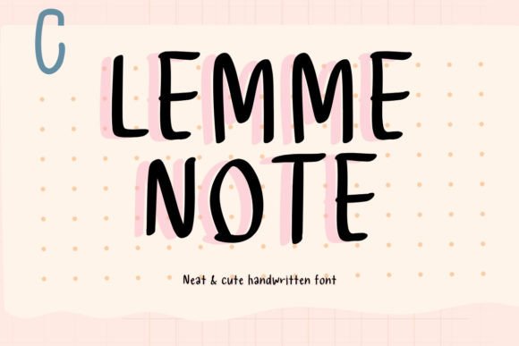Lemmenote Font - Featured Image