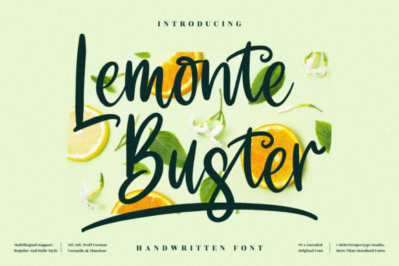 Lemonte Buster Font - Featured Image