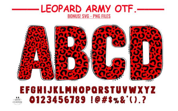 Leopard Pattern Font - Featured Image