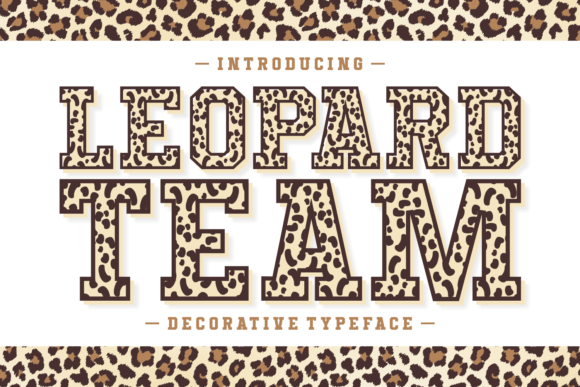 Leopard Team Font - Featured Image
