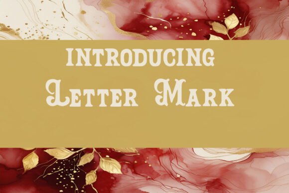 Letter Mark Font - Featured Image