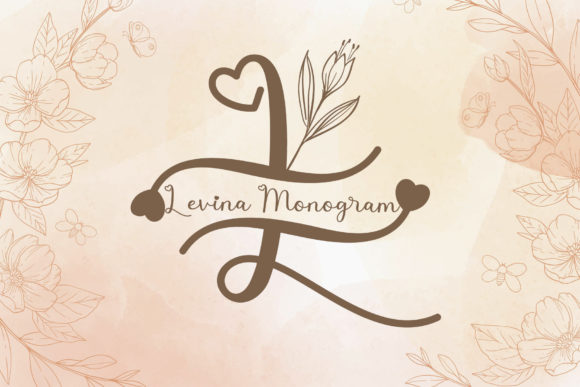 Levina Monogram Font Font - Featured Image