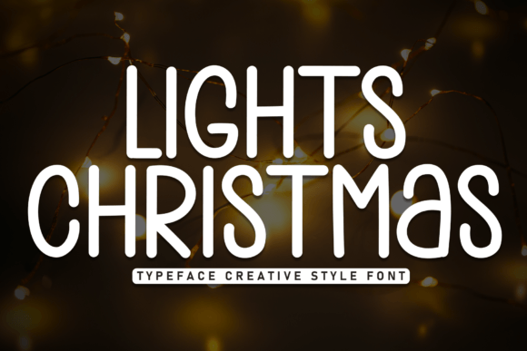 Lights Christmas Font - Featured Image