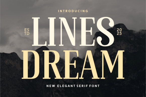 Lines Dream Font - Featured Image