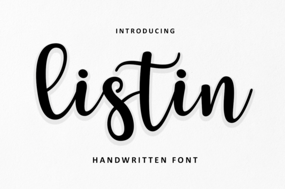 Listin Script Font - Featured Image