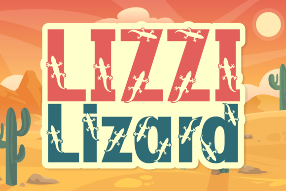 Lizzi Lizard Font - Featured Image