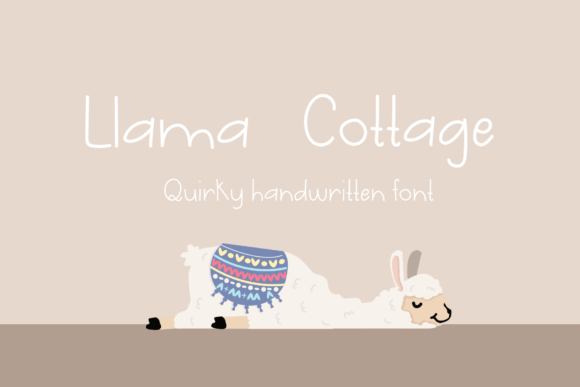 Llama Cottage Font - Featured Image