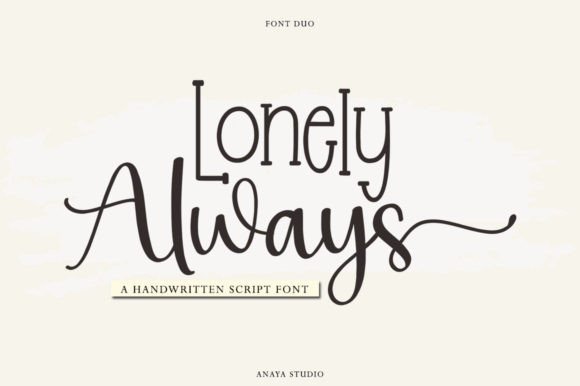Lonely Always Font - Featured Image