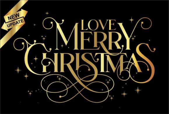 Love Merry Christmas Font - Featured Image