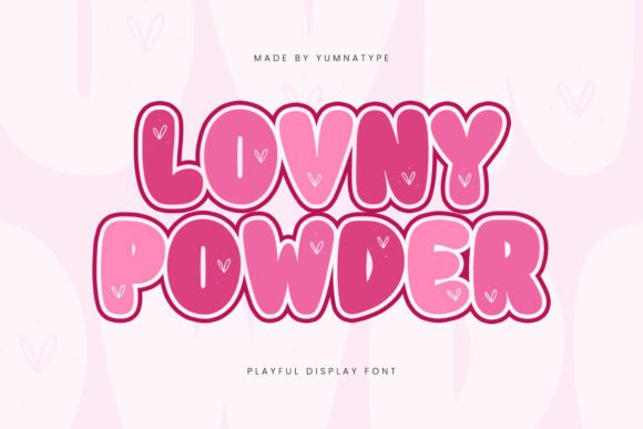 Lovny Powder Font - Featured Image