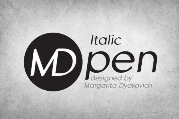 MD Pen Italic Font - Featured Image