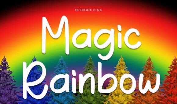 Magic Rainbow Font - Featured Image