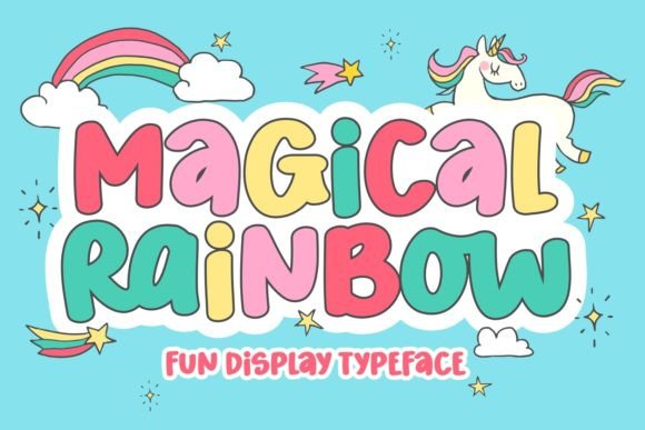 Magical Rainbow Font - Featured Image