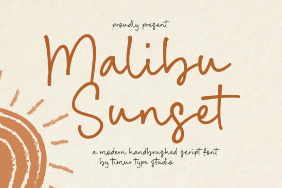 Malibu Sunset Font - Featured Image