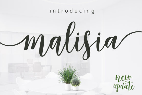 Malisia Script Font - Featured Image