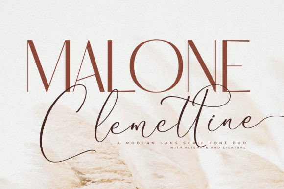 Malone Clemettine Font - Featured Image