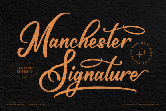 Manchester Signature Font - Featured Image