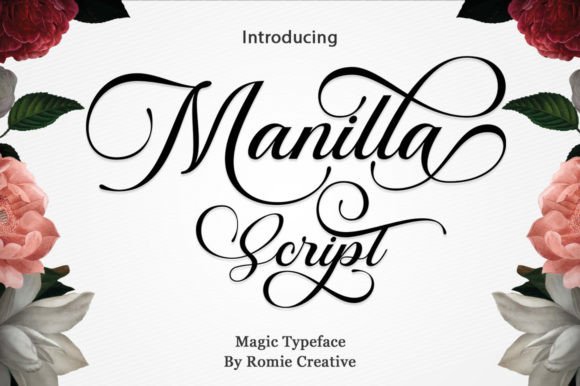 Manilla Script Font - Featured Image
