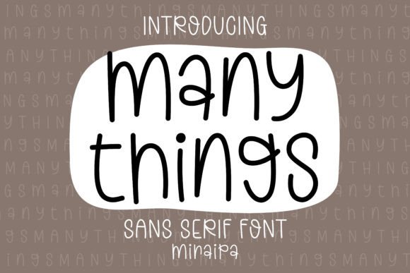 Many Things Font - Featured Image