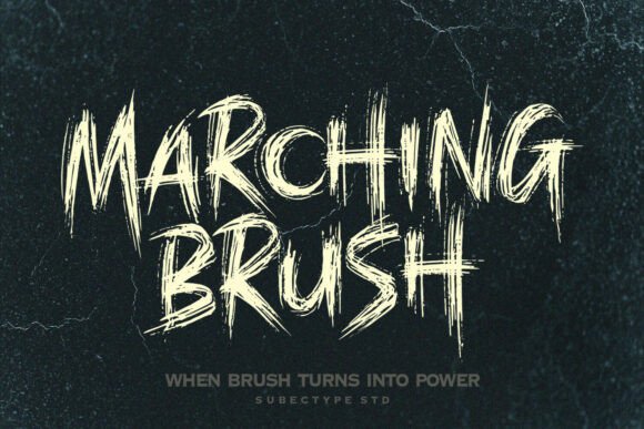 Marching Brush Font - Featured Image