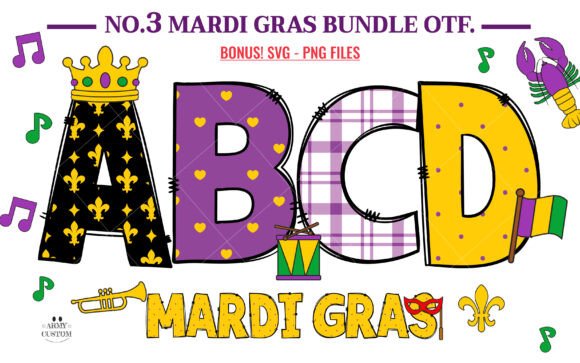 Mardi Gras Font - Featured Image