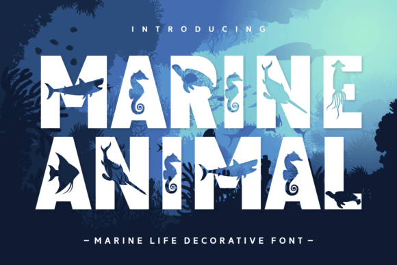 Marine Animal Font - Featured Image