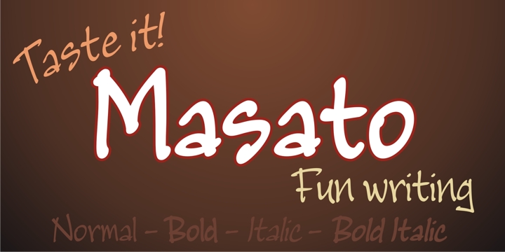 Masato Family Font - Featured Image