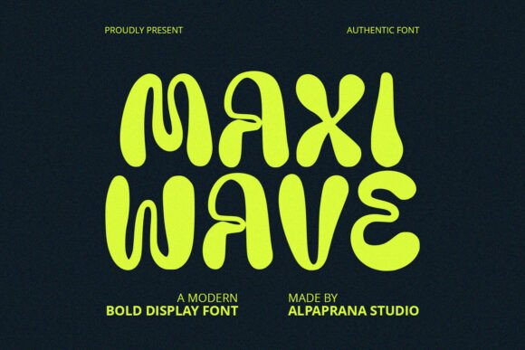 Maxi Wave Font - Featured Image