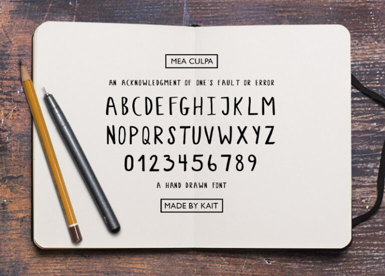 Mea Culpa Font - Featured Image