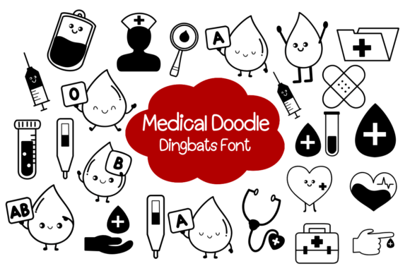 Medical Doodle Font - Featured Image