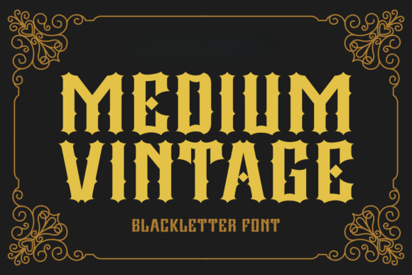 Medium Vintage Font - Featured Image