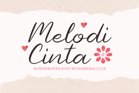 Melody Cinta Font - Featured Image
