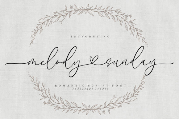 Melody Sunday Font - Featured Image