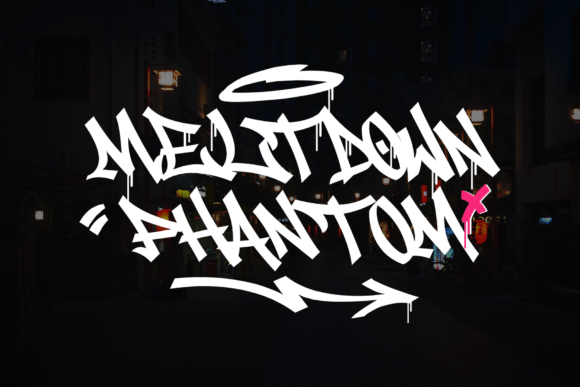 Meltdown Phantom Font - Featured Image