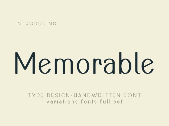 Memorable Font - Featured Image