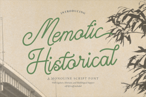 Memotic Historical Font - Featured Image