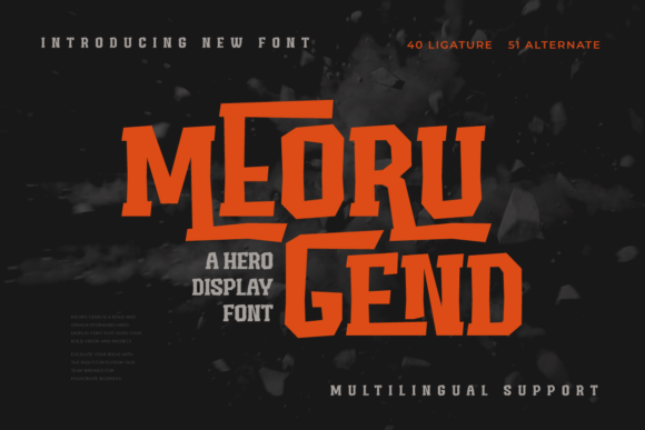 Meoru Gend Font - Featured Image